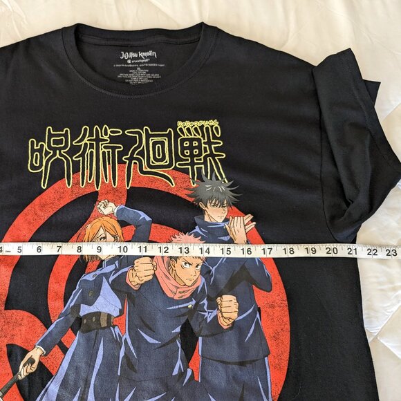 JUJUTSU KAISEN T Shirt‎ Men's XL Black Graphic Crunchyroll Short Sleeve - Picture 7 of 8